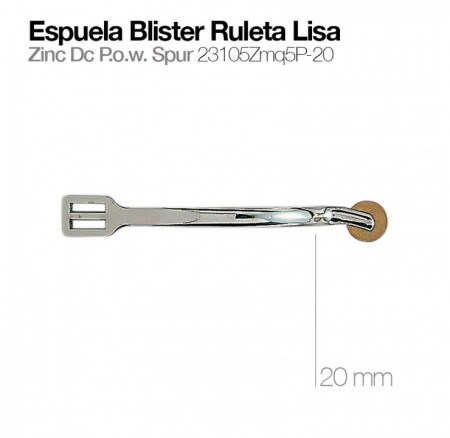 Zaldi Espuela Blister Ruleta Lisa 20mm