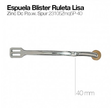 Zaldi Espuela Blister Ruleta Lisa 40mm