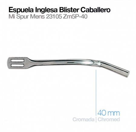 Zaldi Espuela Inglesa Blister Caballero 40mm