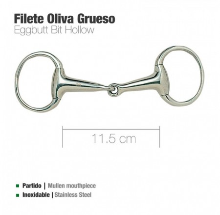 Zaldi Filete Oliva Inox Grueso 219301