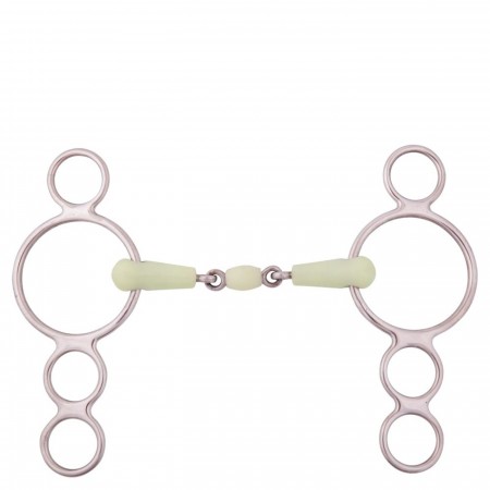 BR  Double  Jointed  Four  Ring  Gag  Apple  Mouth  18  mm