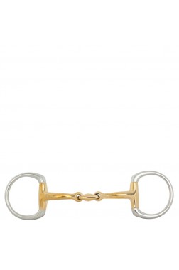 BR  Double  Jointed  Eggbutt  Snaffle  Soft  Contact  14  mm
